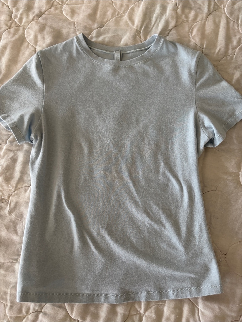 SKIMS Short Sleeve Tee in Light Blue